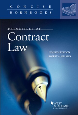 Hillman S Principles Of Contract Law 4th Concise Hornbook Series